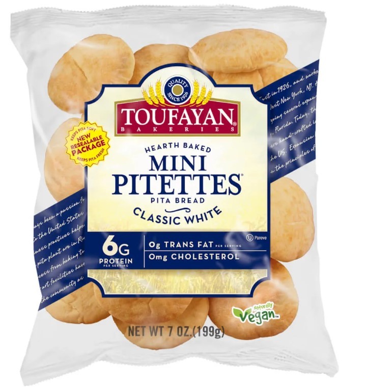 Pan Pitettes Blanco Mini Toufayan 199 g