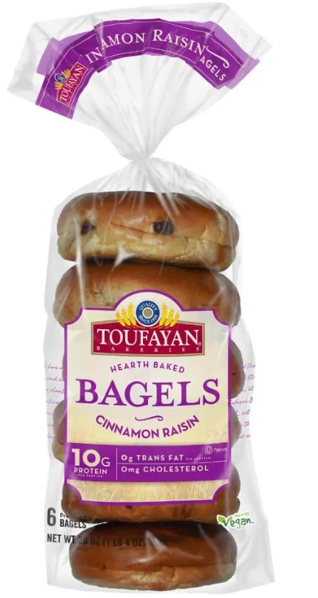 Bagels Canela Pasas Toufayan 567 g