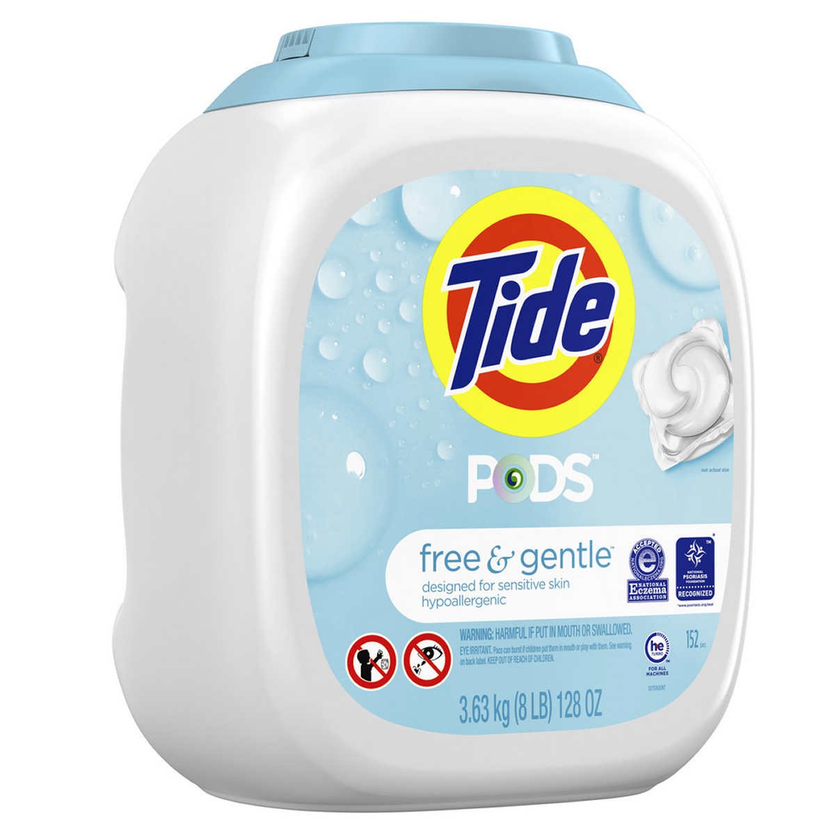 Detergente en Cápsulas Free & Gentle Tide 152 un