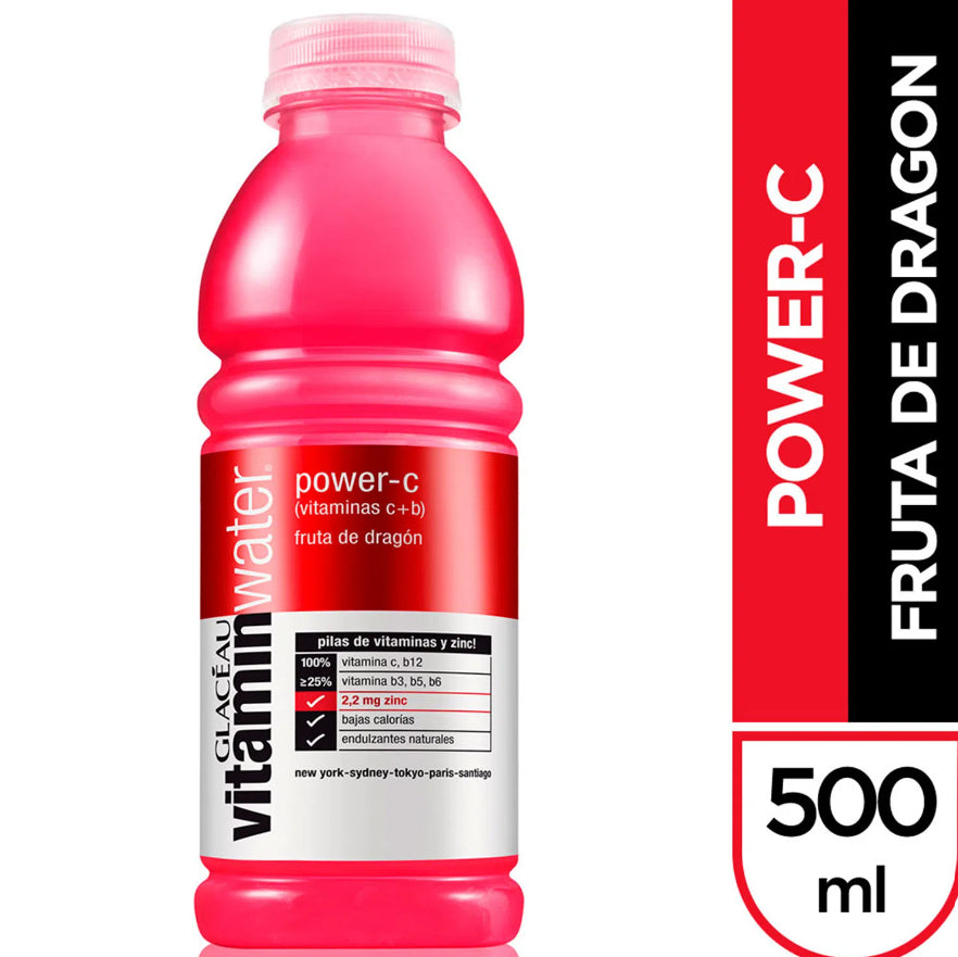 Agua Vitaminizada PowerC Vitaminwater 500 ml