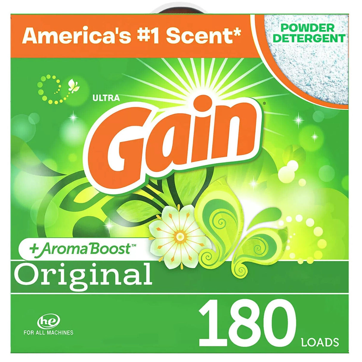 Detergente en Polvo Ultra Original Gain 5.85 kg