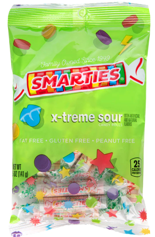 Caramelos Ácidos X-Treme Smarties 141 g