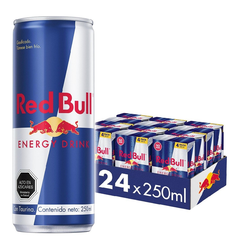 Bebida Energética Red Bull 24 un x 250 ml