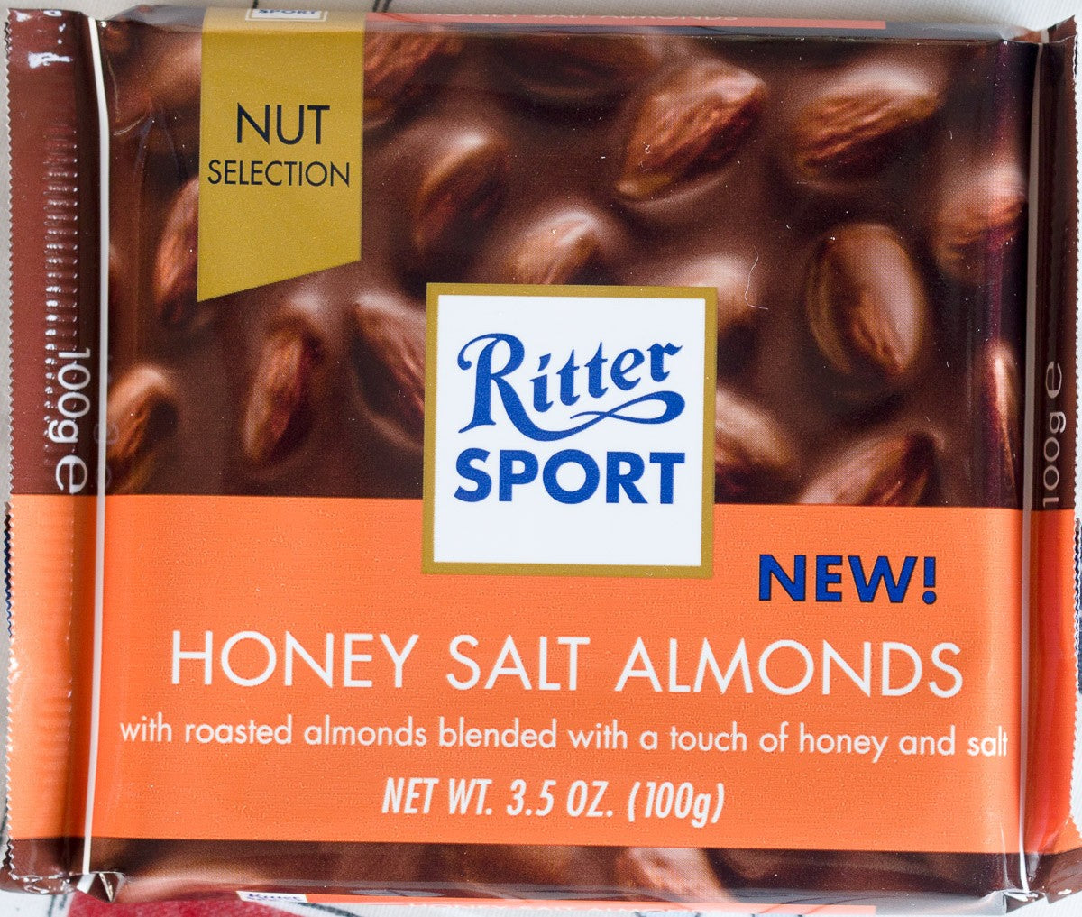 Chocolate Almendras Saladas con Miel Ritter Sport 100 g