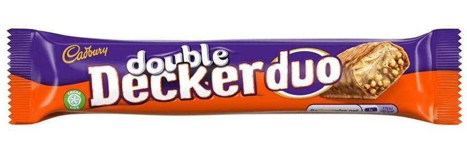 Barra Chocolate Double Decker Duo Cadbury 32 un x 75 g