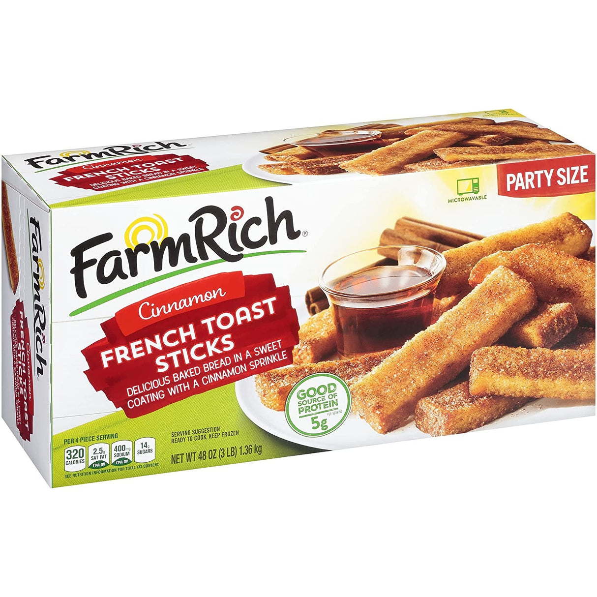 Barras de Tostadas Francesas con Canela Congeladas Farm Rich 1.36 kg