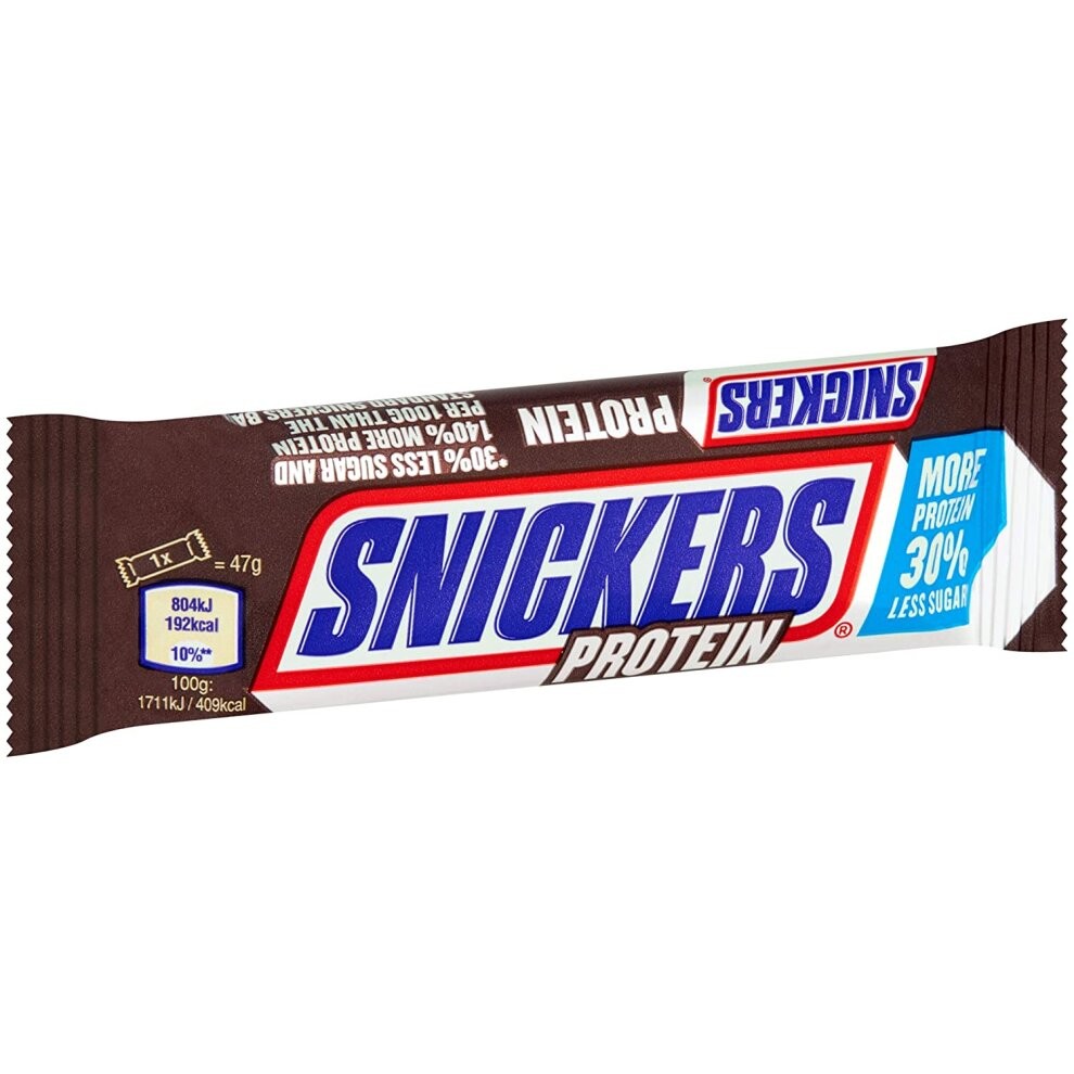 Barra de Chocolate con Proteínas Snickers 47 g