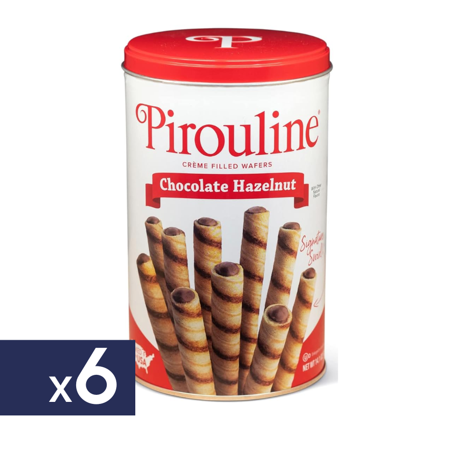 Obleas Rellenas de Chocolate con Avellanas Pirouline 6 x 400 g