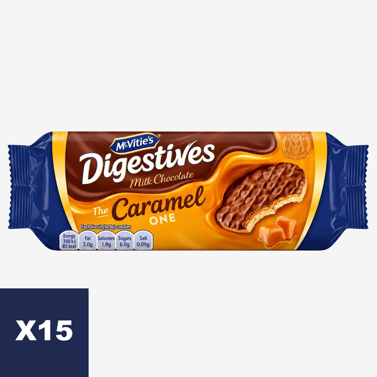 Galletas Digestivas de Chocolate y Caramelo McVitie's 15 x 250 g