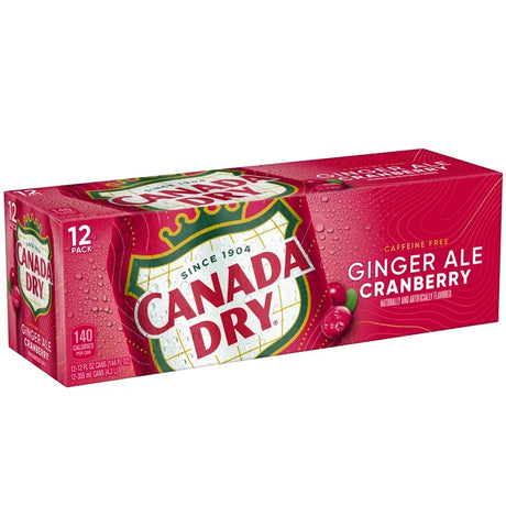 Bebidas Ginger Ale Cranberry Lata Canada Dry 12 x 355 ml
