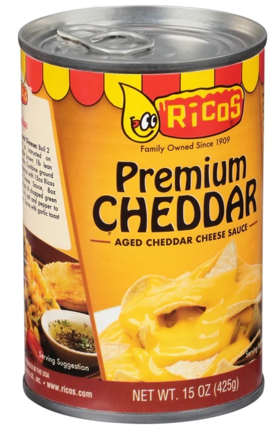 Salsa Queso Cheddar Premium Ricos 425 g