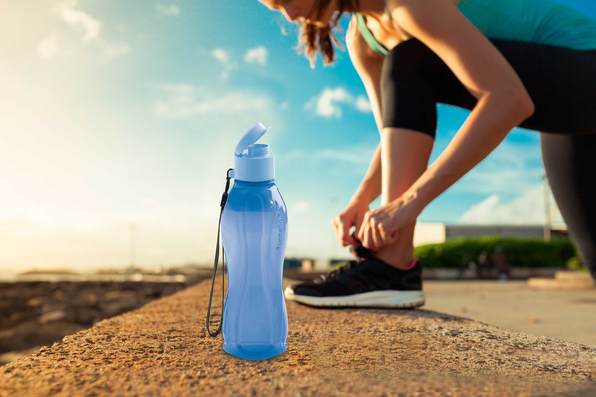 Botella Hermética EcoTwist Azul Tupperware 1 un