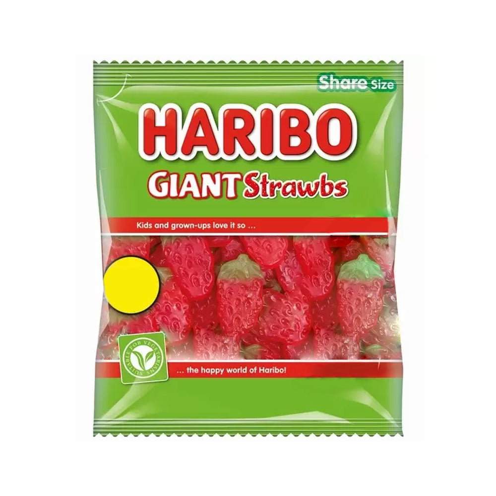 Gomitas Giant Strawbs Haribo 140 g