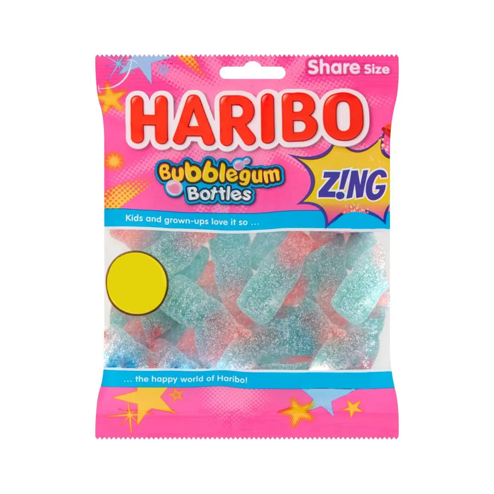 Gomitas Bubblegum Bottles Zing Haribo 160 g