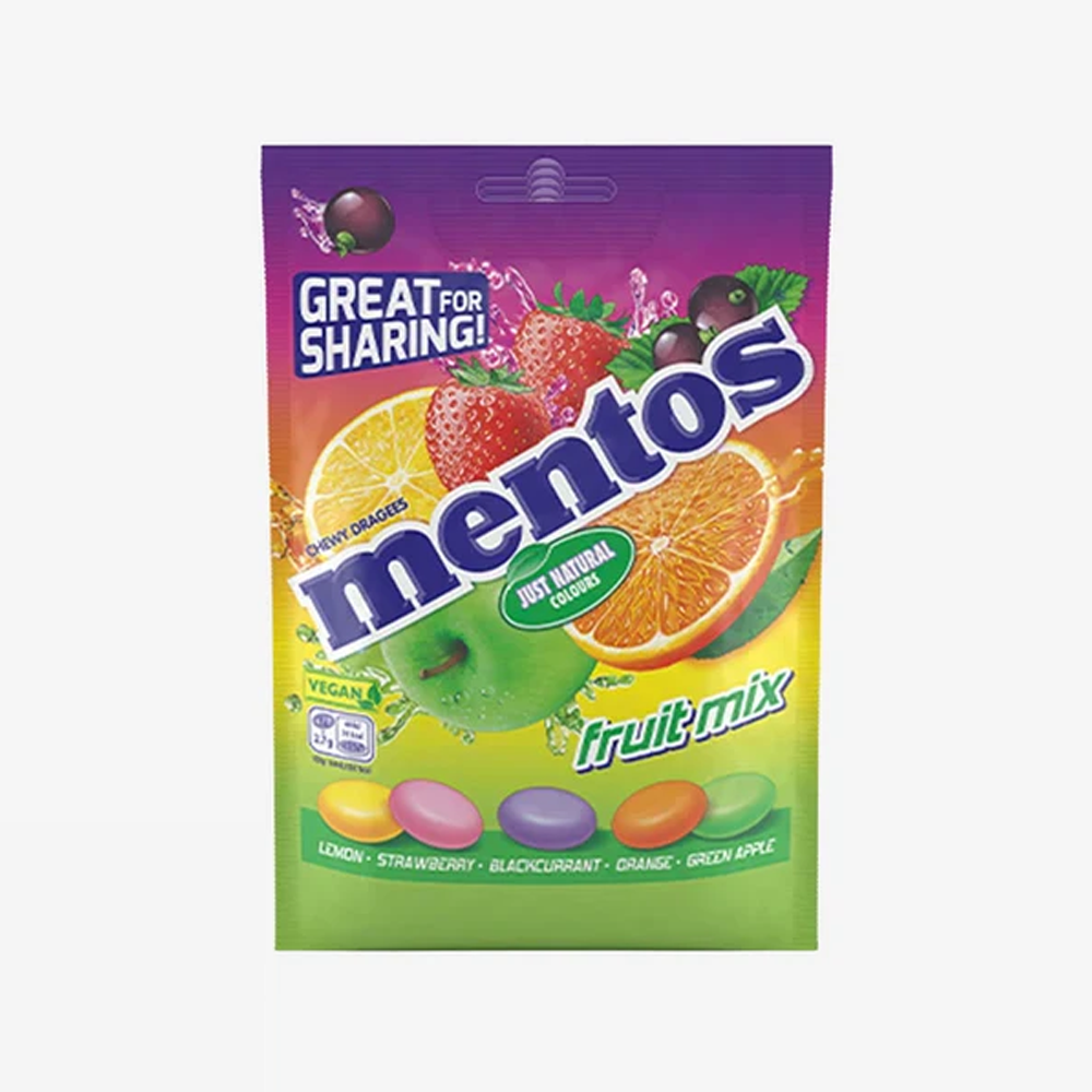 Masticables Mix Frutas Mentos 140 g