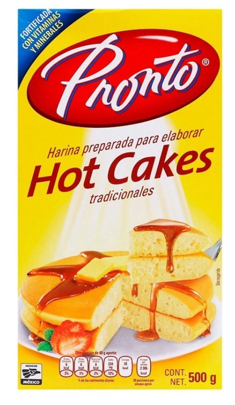 Mezcla para Hot Cakes Tradicionales Pronto 500 g