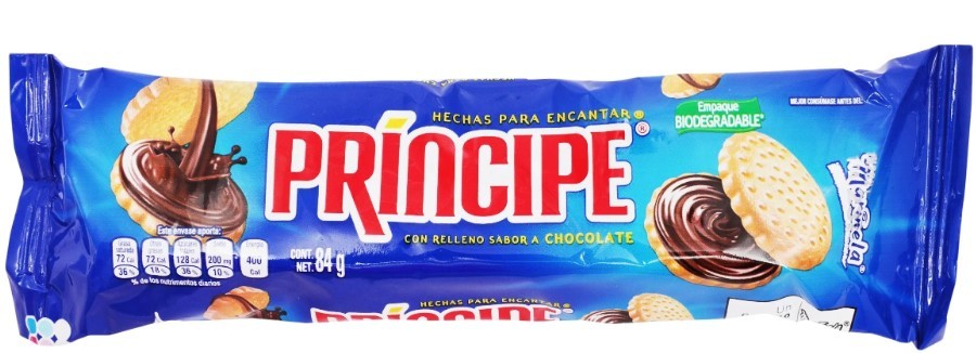 Galletas Príncipe Chocolate Marinela 84 g