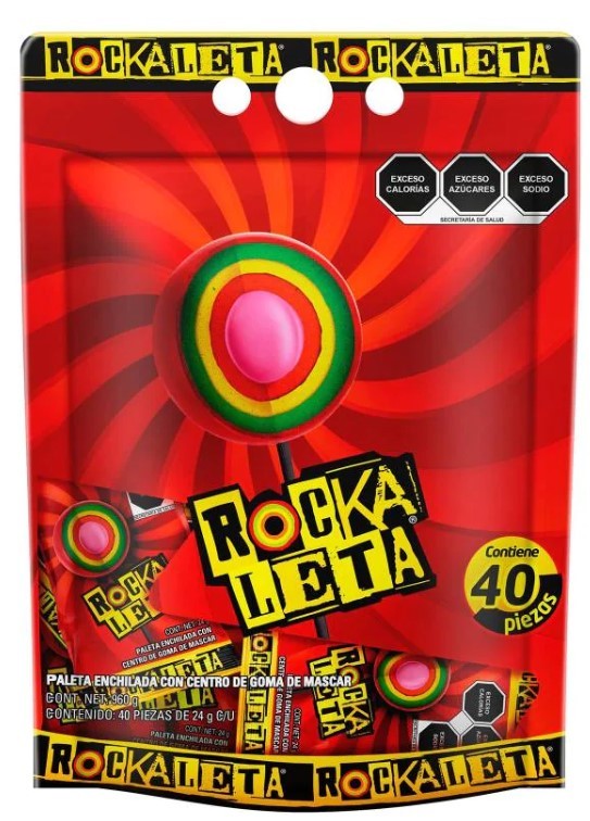 Chupetes Rockaleta 40 un x 24 g