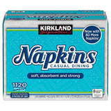 Servilletas Casual Dining Kirkland 4 pack x 280 un