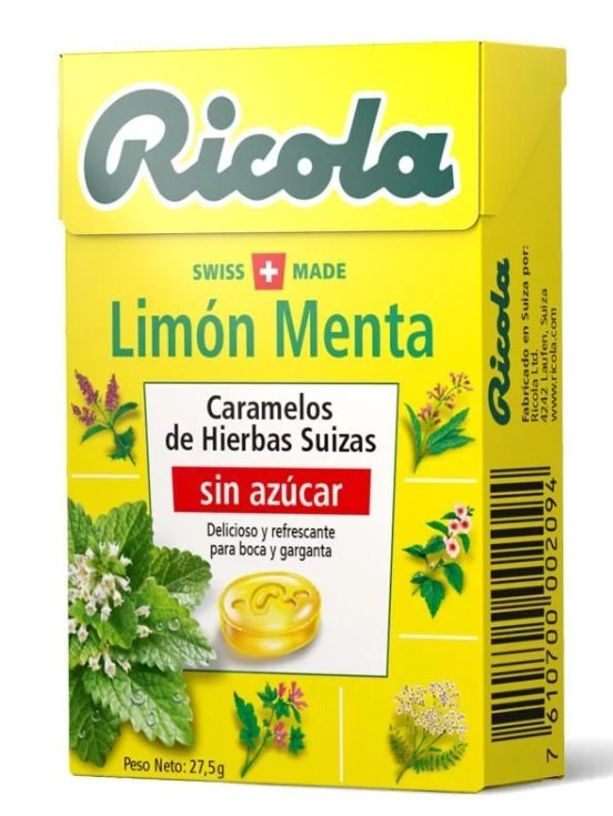 Caramelo sin Azúcar Limón Ricola 27.5 g