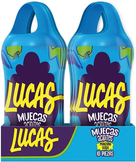 Chupete de Caramelo Ácidos Lucas Muecas 10 un x 24 g