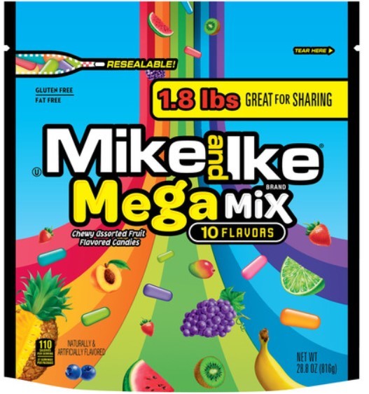 Masticables Mega Mix Mike and Ike 816 g