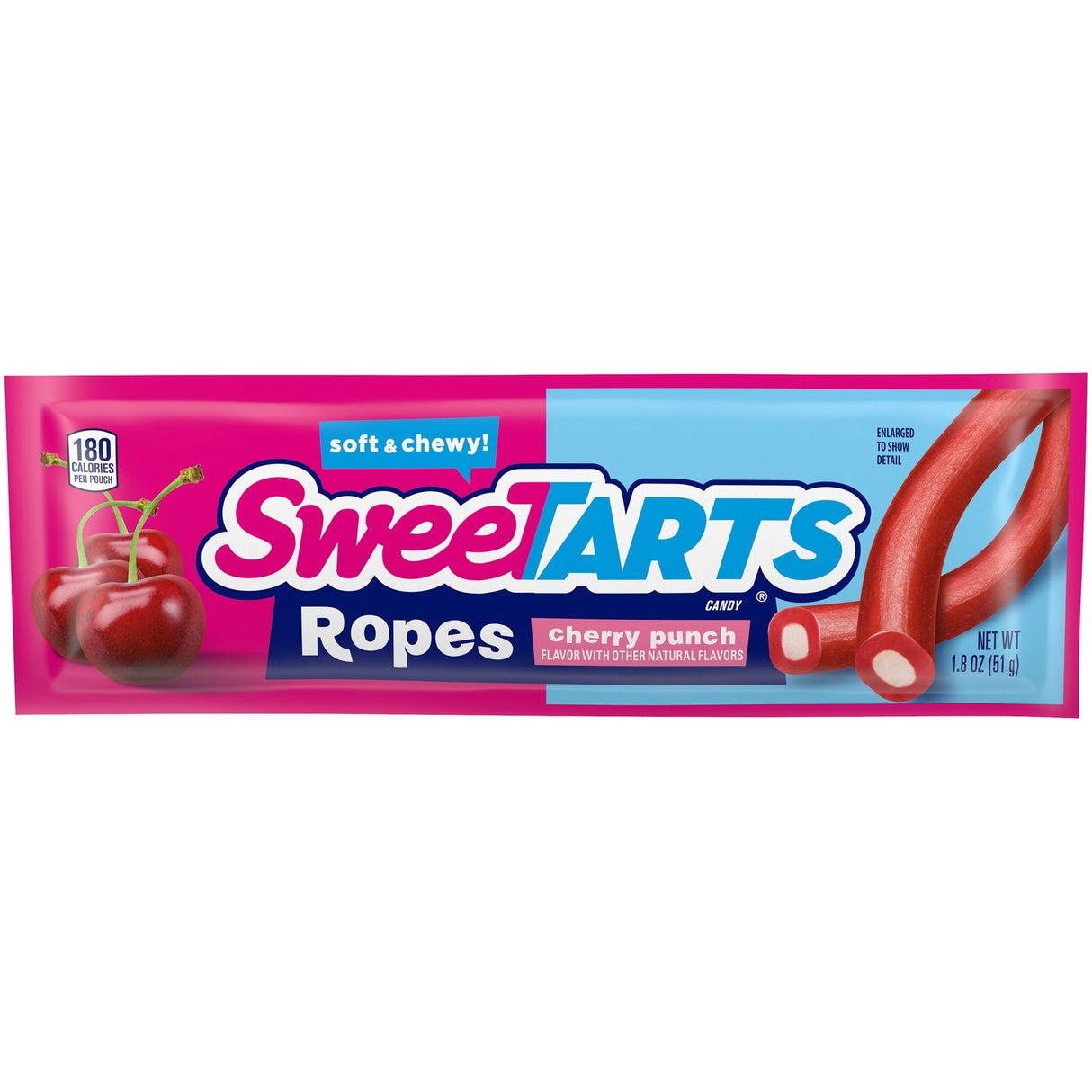 Caramelo Ropes Soft Chewy Cherry SweeTarts 52 g