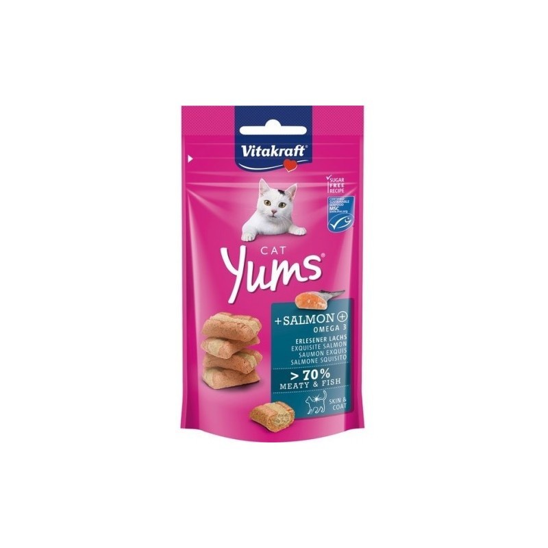 Snack Gato Yums Salmón Vitakraft 40 g