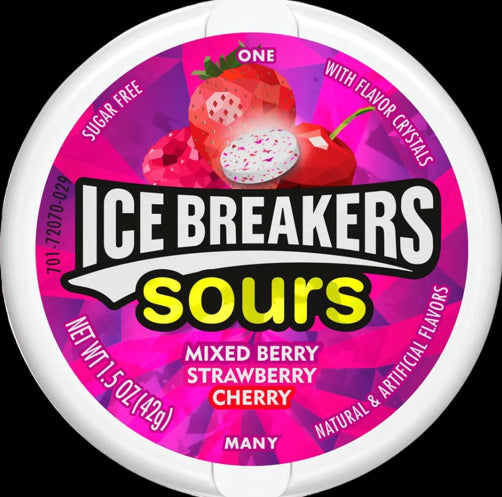 Caramelos Ácidos sin Azúcar Berry Ice Breakers 42 g