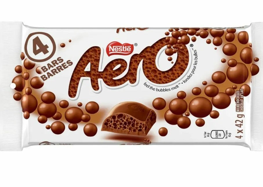 Barras Chocolate Aero Milk Nestle 42 g