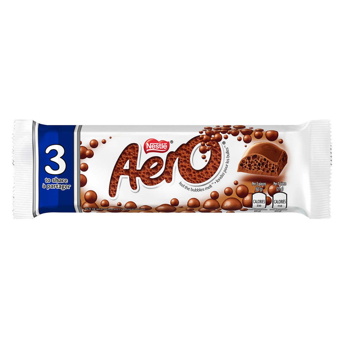 Barra Chocolate Aero King Nestle 63 g