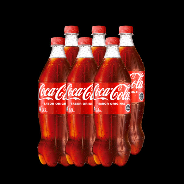 Bebida Original Botella Coca-Cola 6 un x 1.5 L