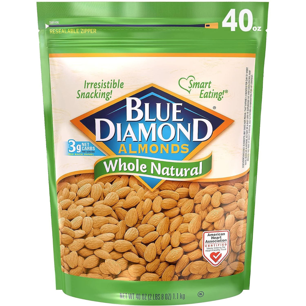 Almendras Naturales Enteras Blue Diamond 1.1 kg