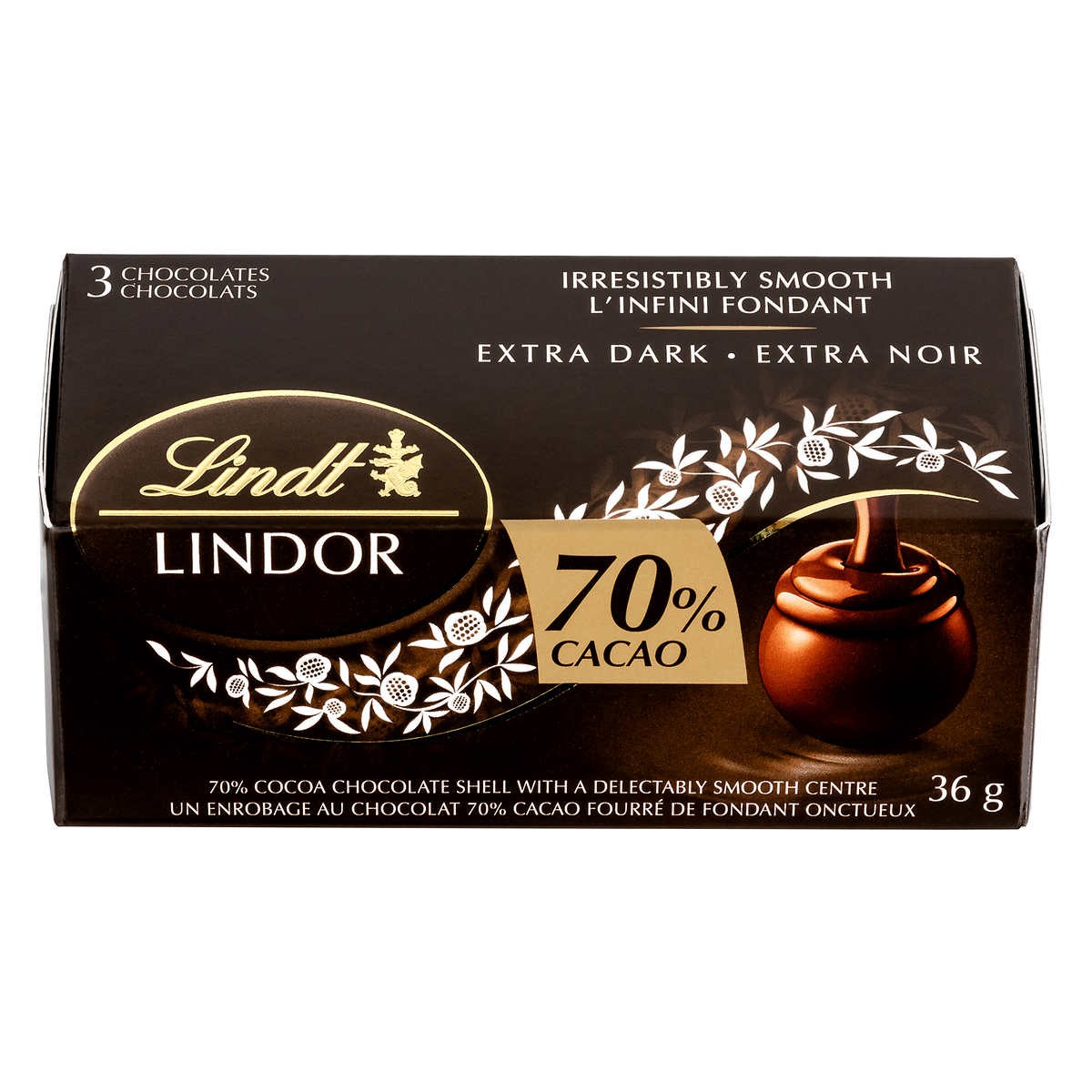 Chocolate Trufas Extra Negro 70 Lindt 36 g