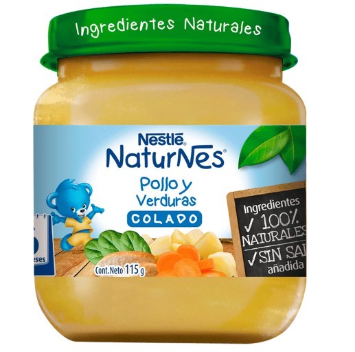 Colado Pollo y Verduras Naturnes Nestle 115 g