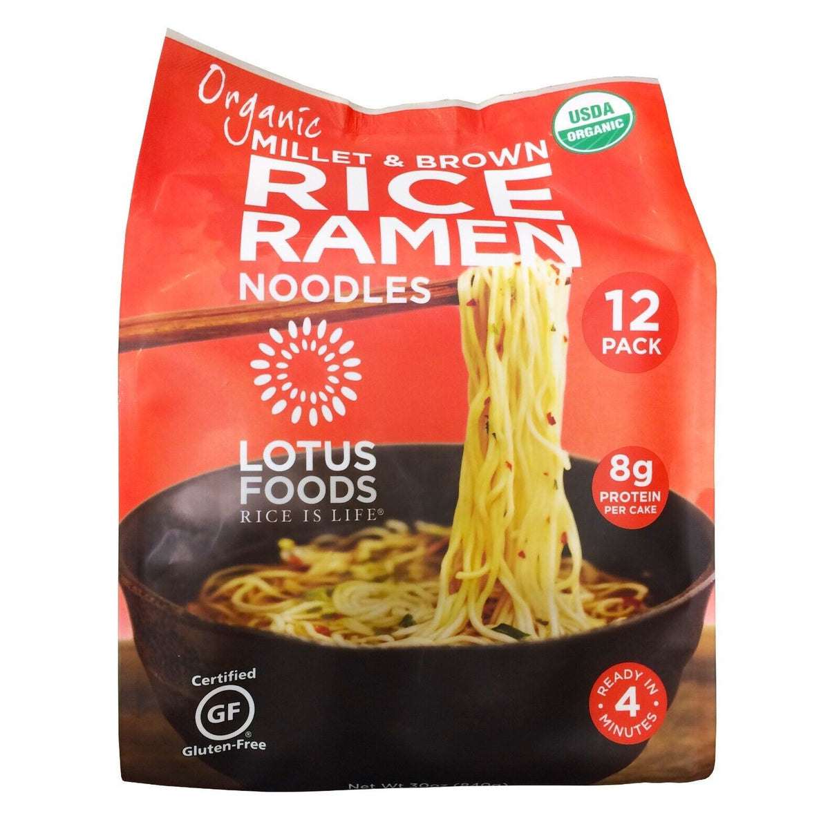 Fideos Ramen de Mijo y Arroz Integral Lotus Foods 840 g