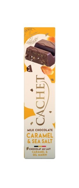 Barra Chocolate Leche Caramelo Sal de Mar Cachet 50 g