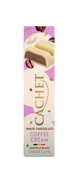 Barra Chocolate Blanco Crema de Café Cachet 45 g