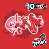 Chicles Frutilla Bubbaloo 70 un x 5.1 g