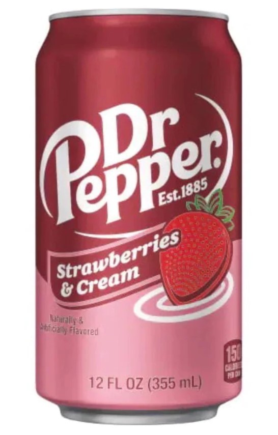 Bebida Frutilla Crema Lata Dr. Pepper 355 ml