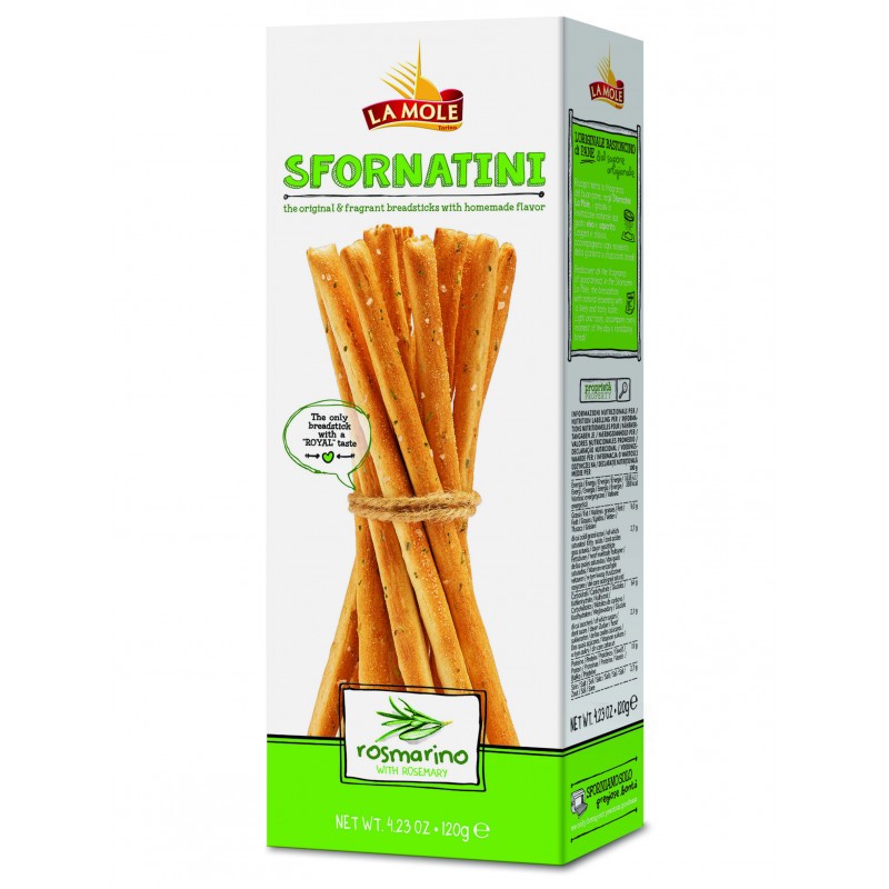 Palitos de Pan Grissini Sfornatini Romero La Mole 120 g