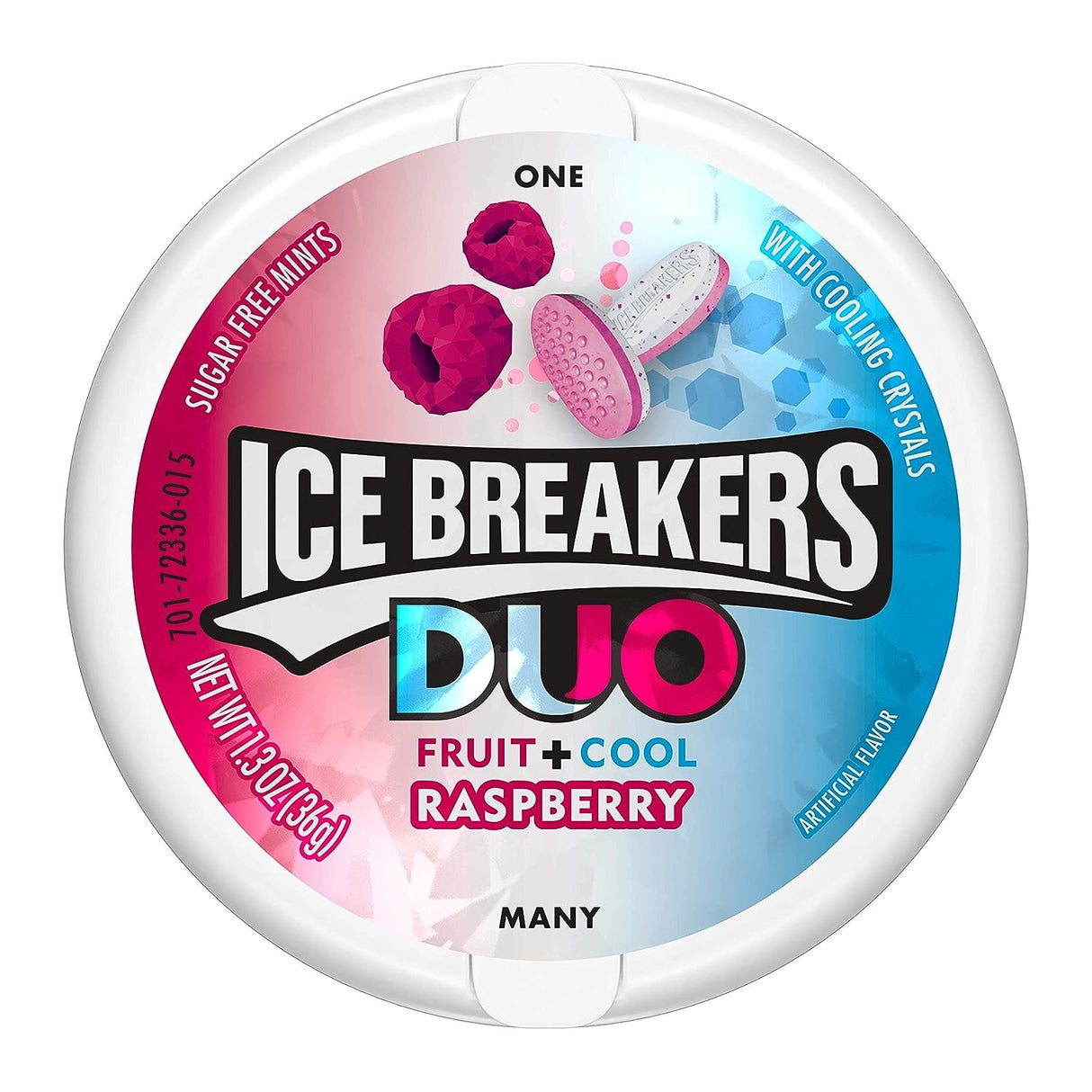 Caramelos Ácidos sin Azúcar Duo Frambuesa Ice Breakers 36 g