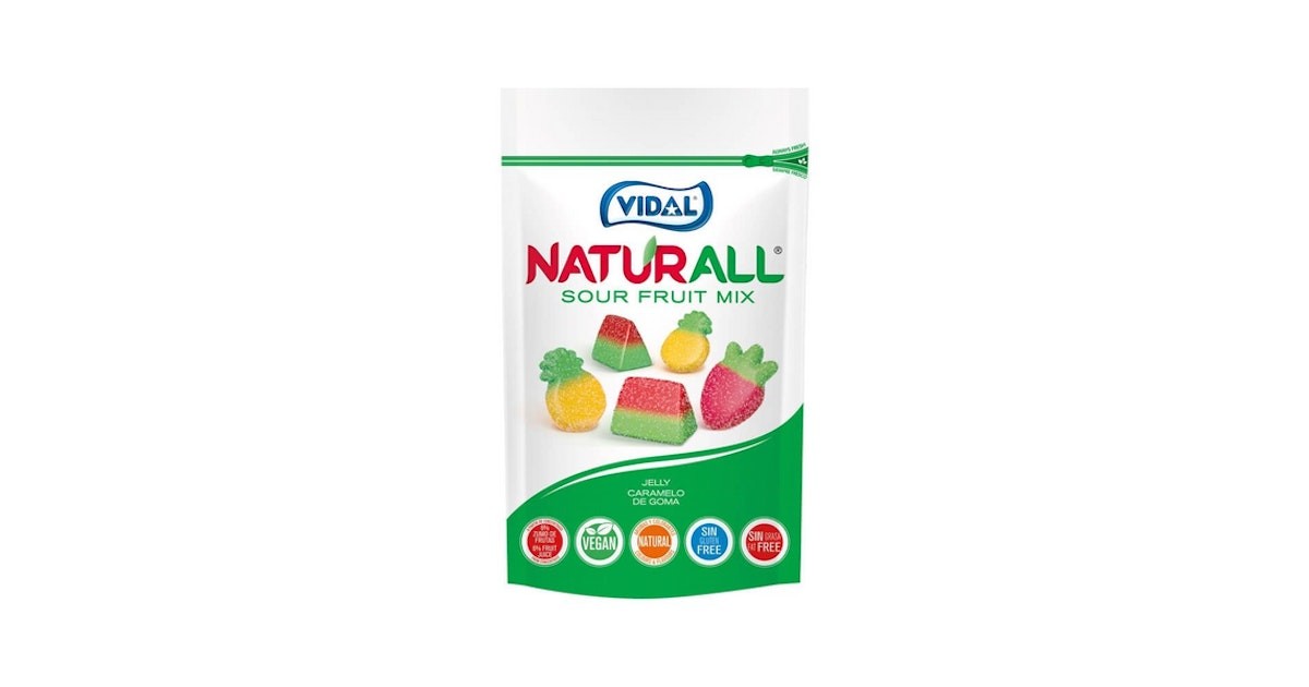 Gomitas Naturall Mezcla Frutas Ácidas Vidal 180 g