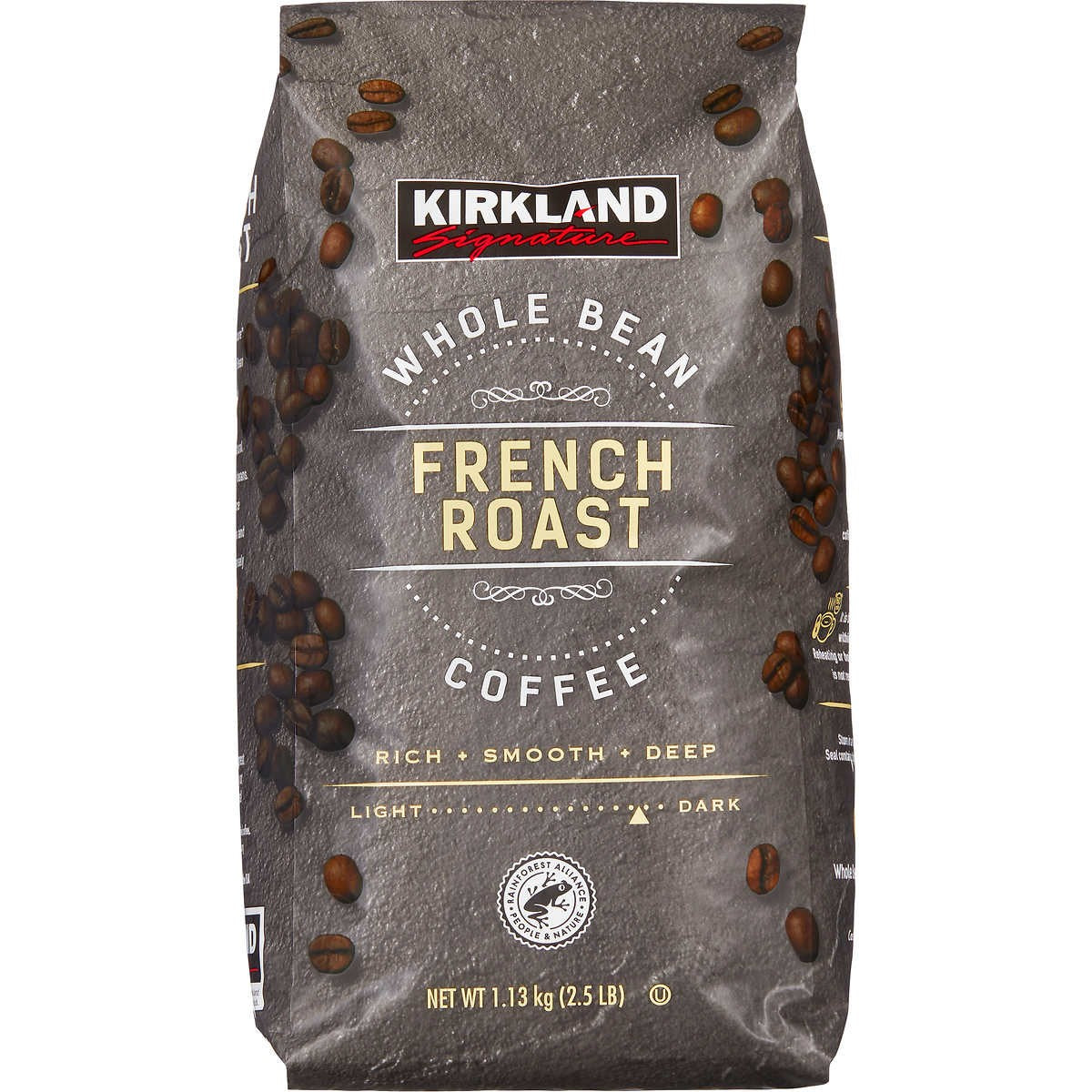 Café French Roast Grano Entero Kirkland 1.13 kg