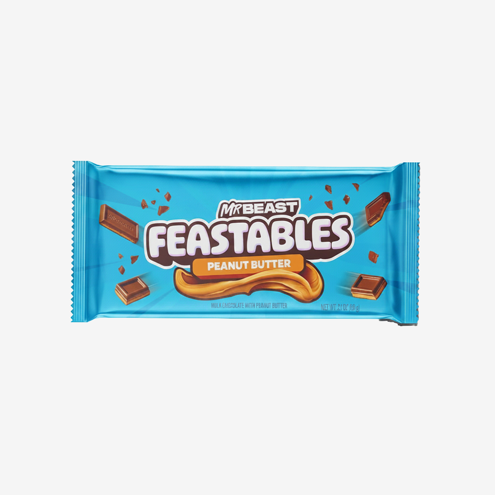 Barritas Mr. Beast Mantequilla Maní Feastables 60 g