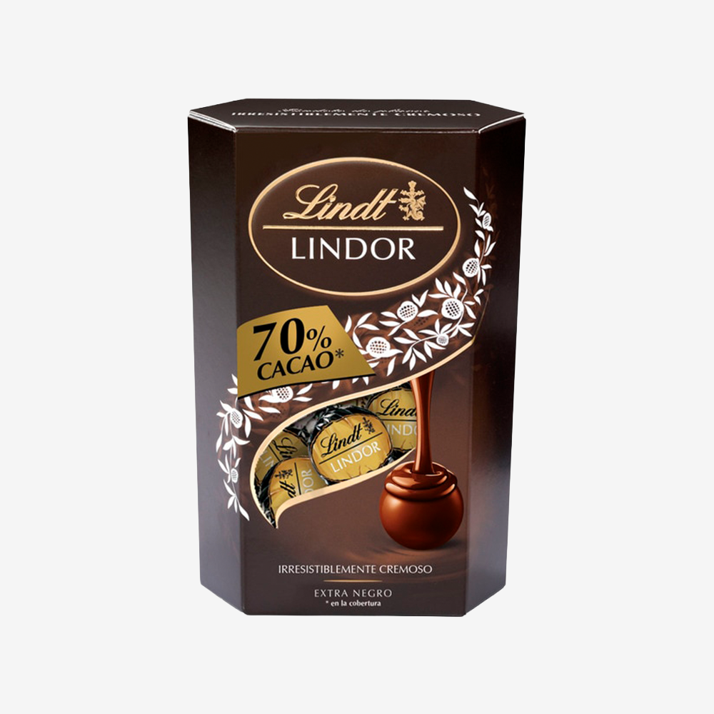 Chocolate Trufas Extra Negro 70 Lindt 200 g