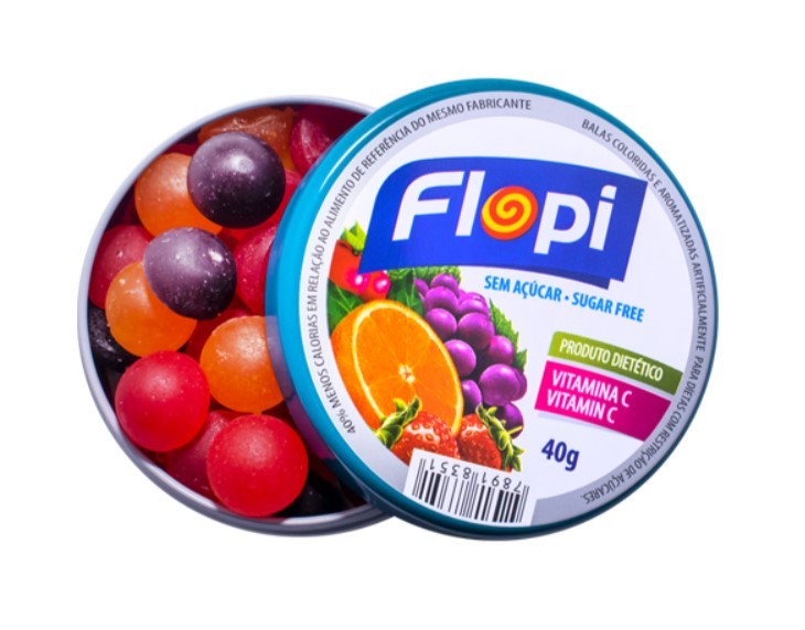 Caramelo sin Azúcar Multifruta Flopi 40 g