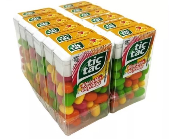 Caramelo Diversión de Frutas Tic Tac 12 un x 49 g