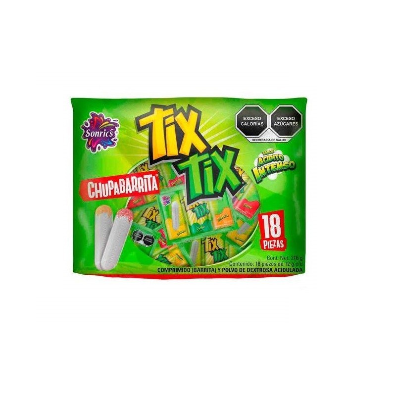 Caramelos Chupabarrita Tix Tix 18 un x 12 g