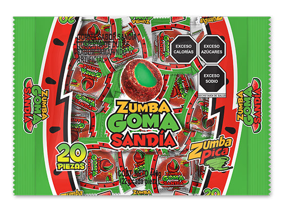 Gomitas Sandía Tamarindo Zumba Pica 20 un x 22 g